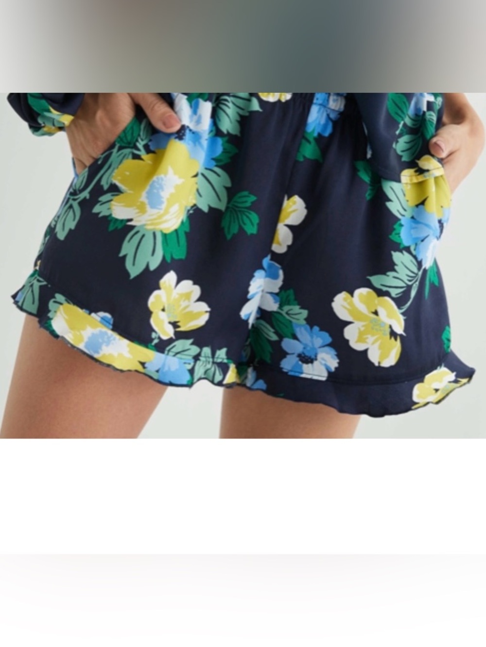 Aerie Satin Ruffle Boxer shorts
